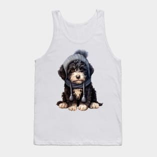 Winter Portuguese Water Dog Tank Top